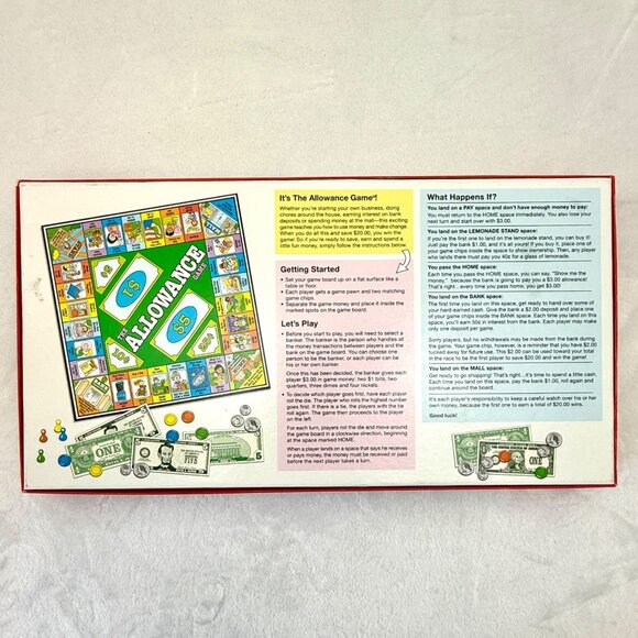 The Allowance Game Educational Board Game Lakeshore 100% Complete - Picture 7 of 9